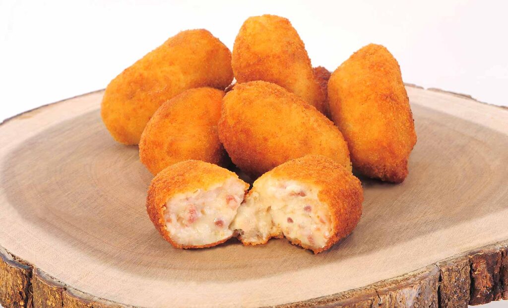 Croquetas de jamon ibérico 25 gr bolsa 1 Kg sabor peninsular en casa